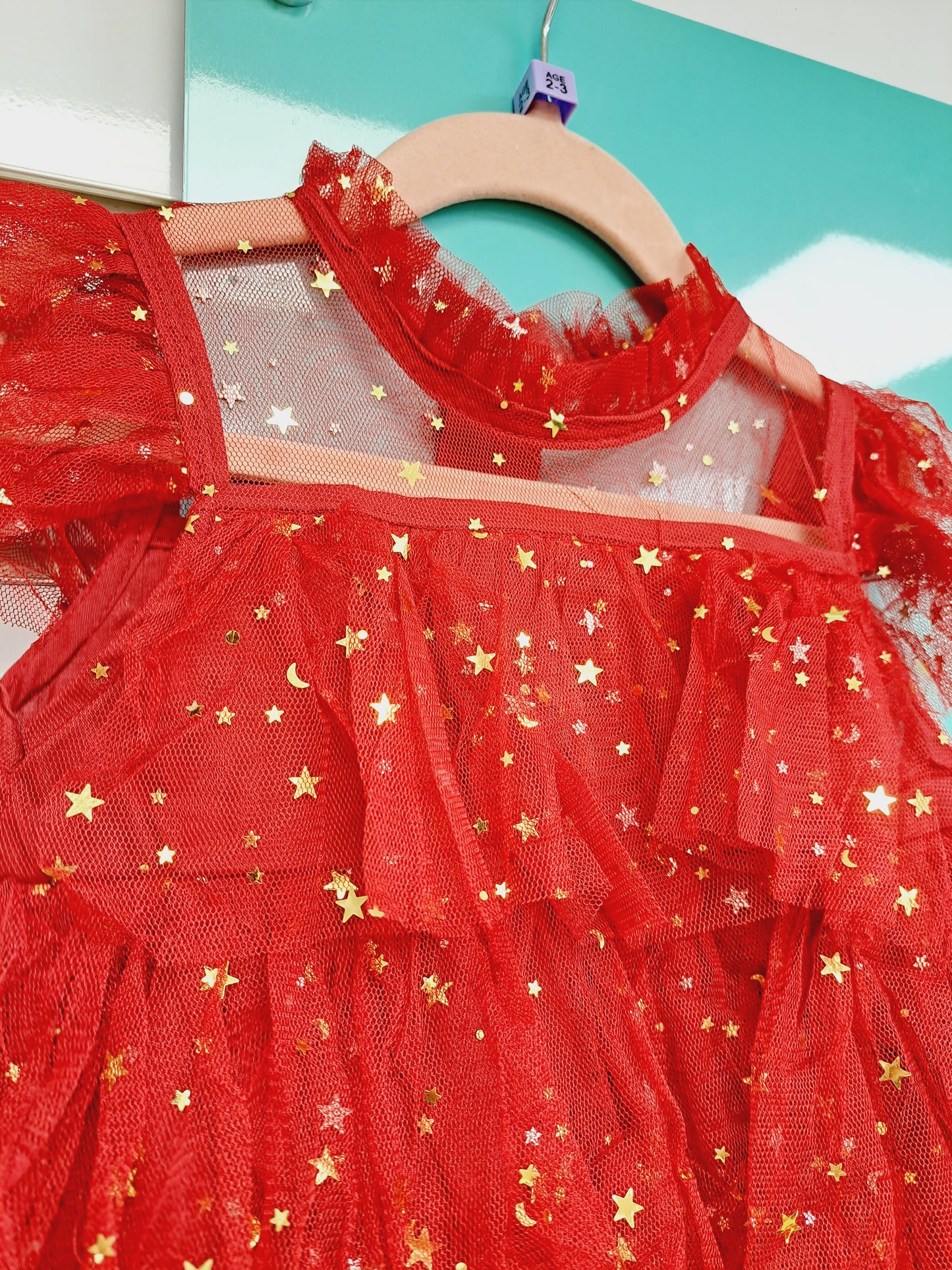Ruby Red Sparkle Dress