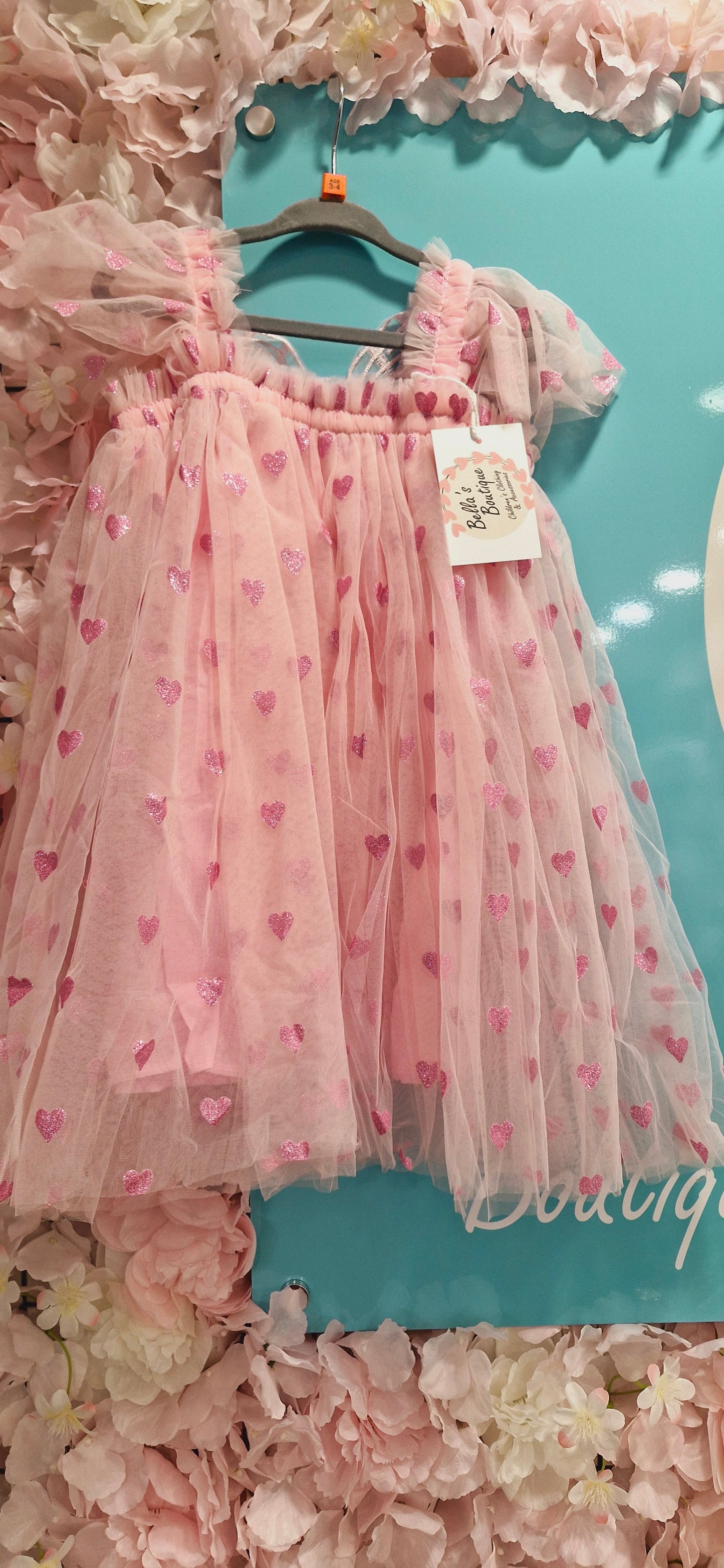 Pink Butterfly Hearts Dress pre order