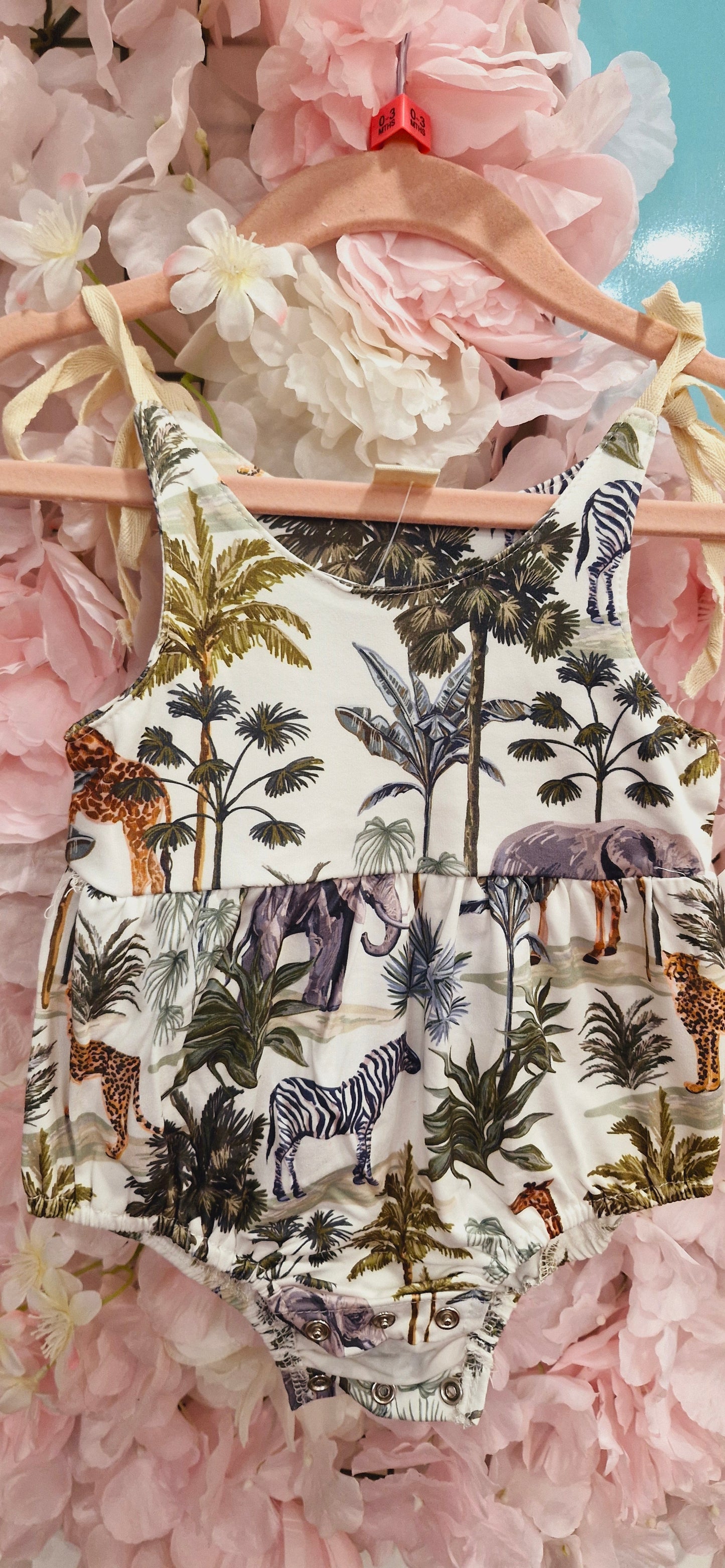 PrelovedSafari Print Girly Romper