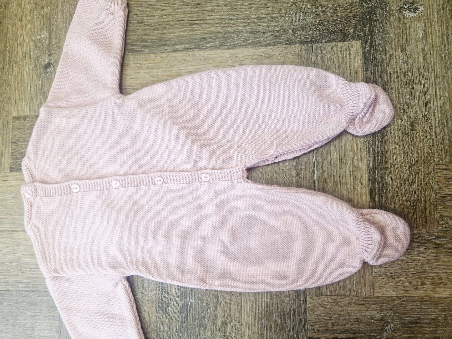 Dandelion Blush Pink Knit Teddy Set Preloved