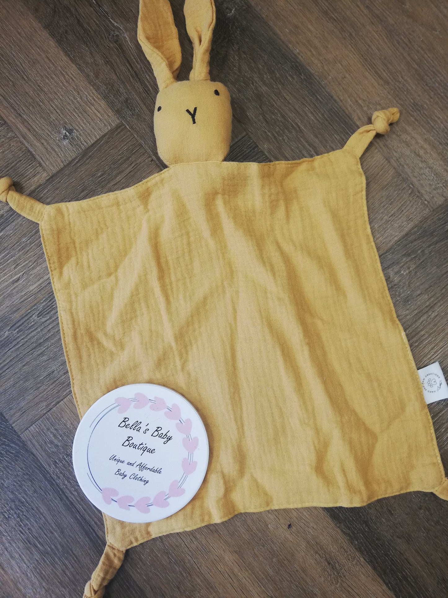 Personalised Muslin Bunny Comforters