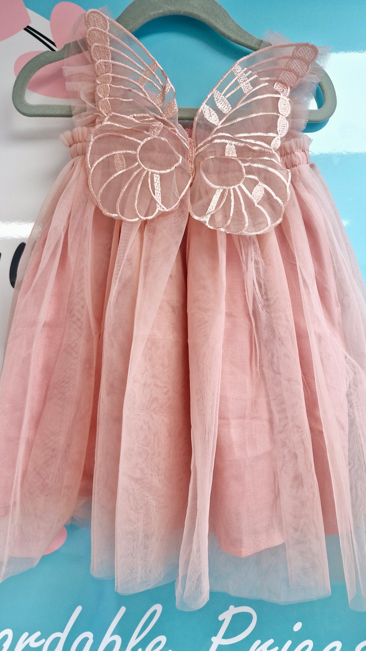 Blush Pink Butterfly Dress (pre order)