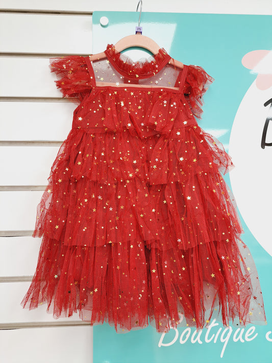 Ruby Red Sparkle Dress
