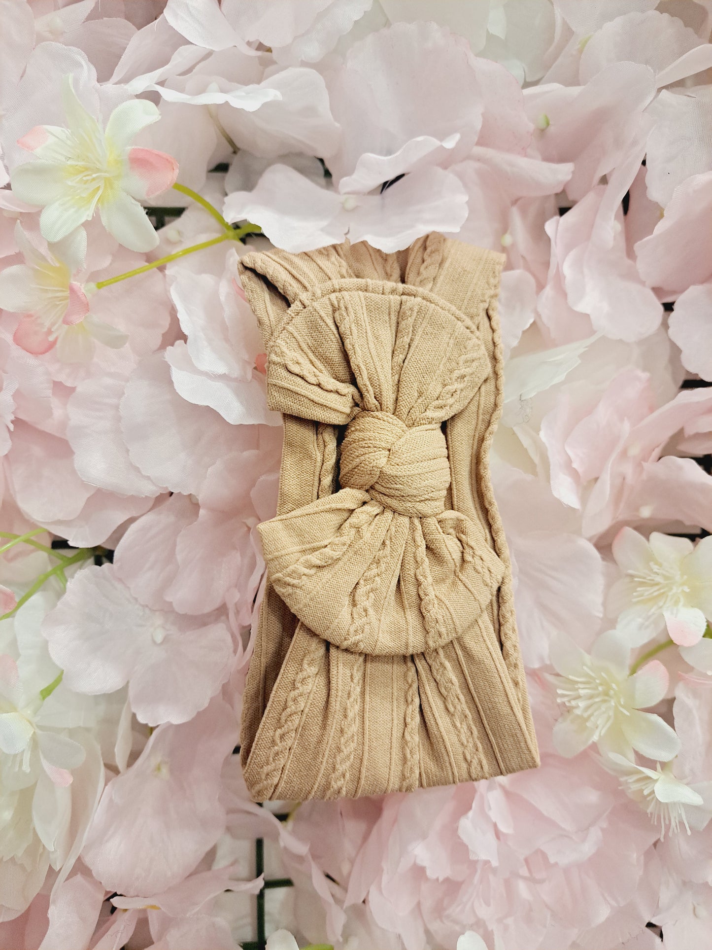 Neutral Cable Knot Head bands