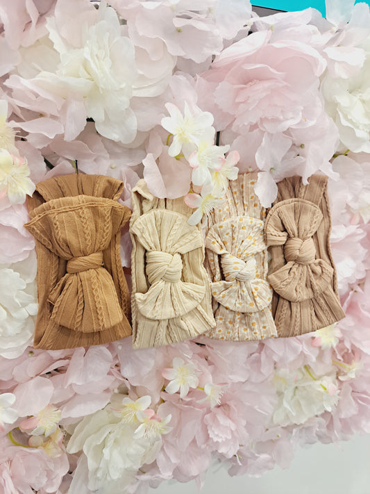 Neutral Cable Knot Head bands