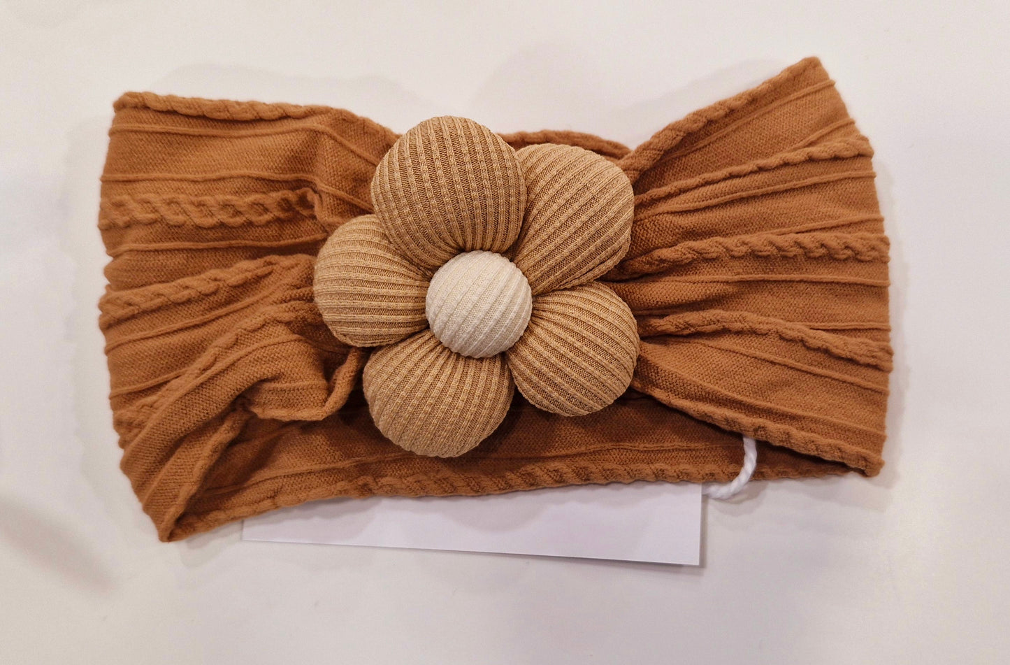Floral Cable Knot Headband