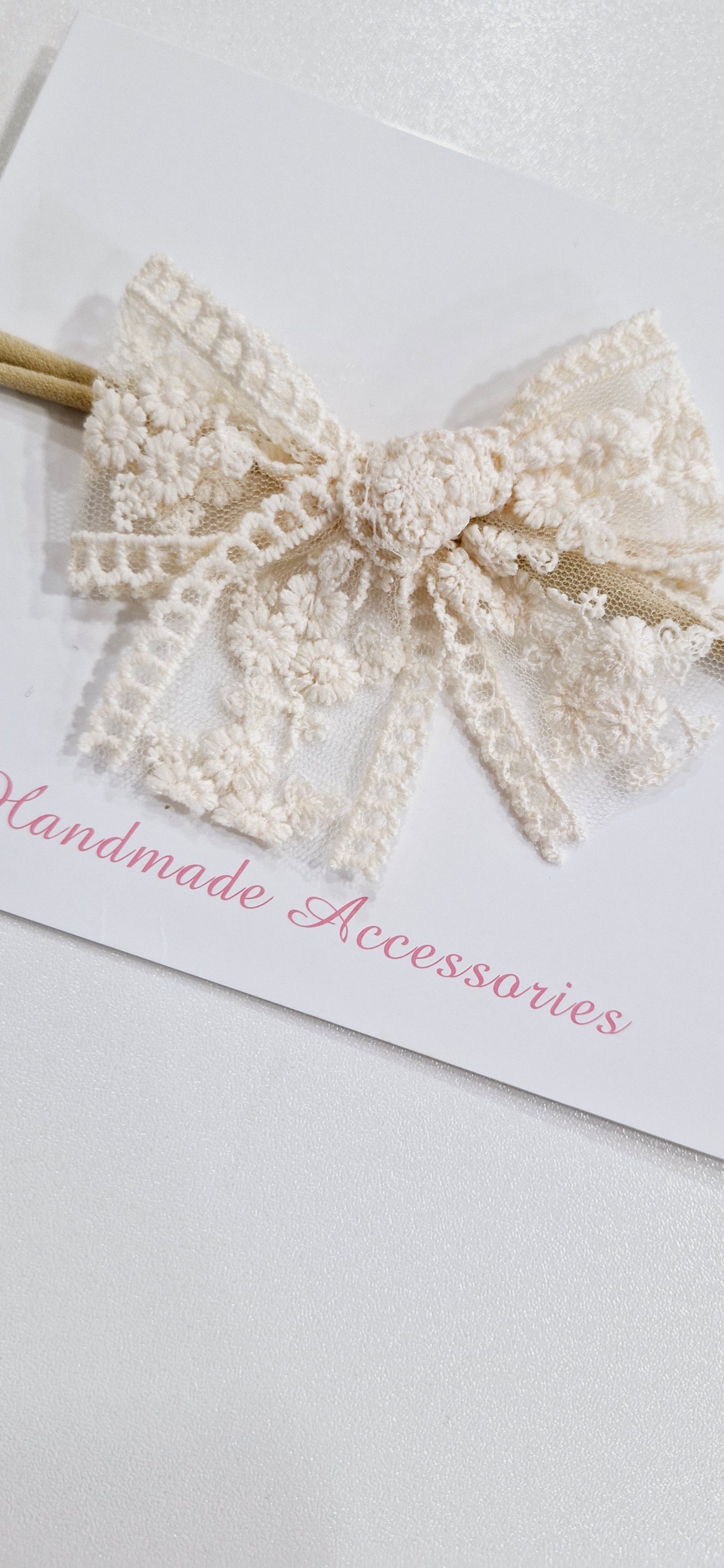 Applique Lace Baby Headband