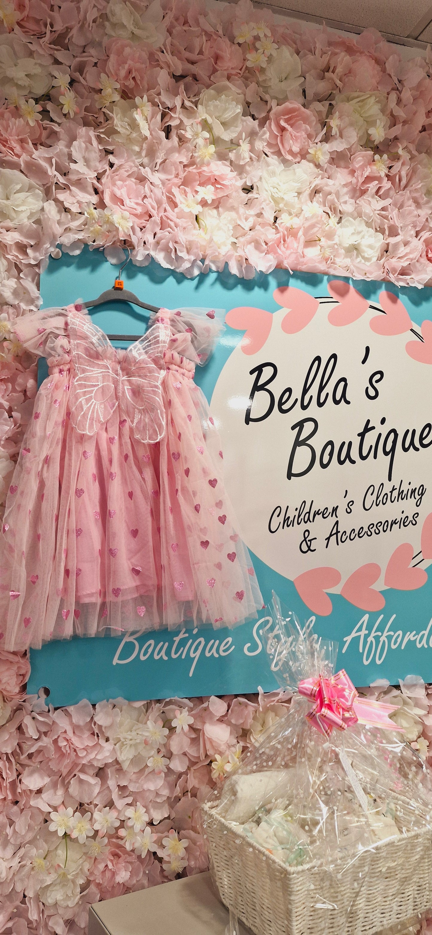 Pink Butterfly Hearts Dress pre order