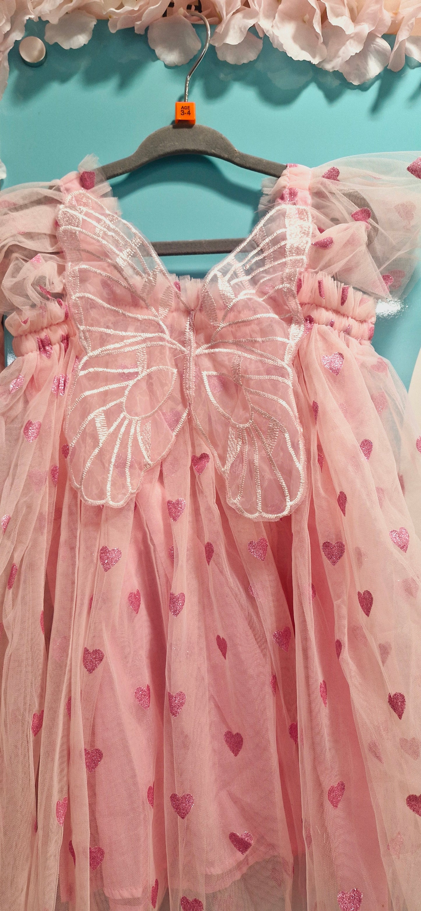Pink Butterfly Hearts Dress pre order