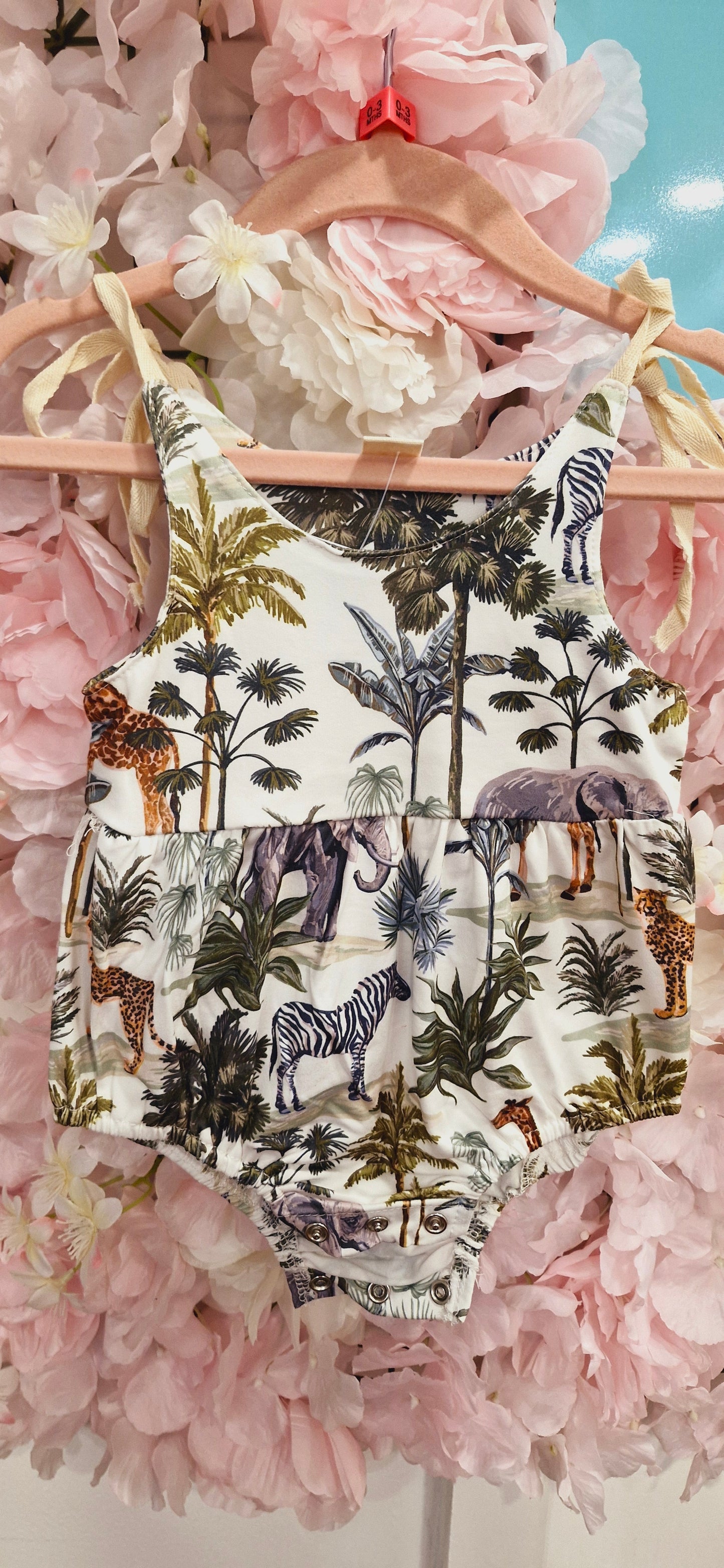 PrelovedSafari Print Girly Romper