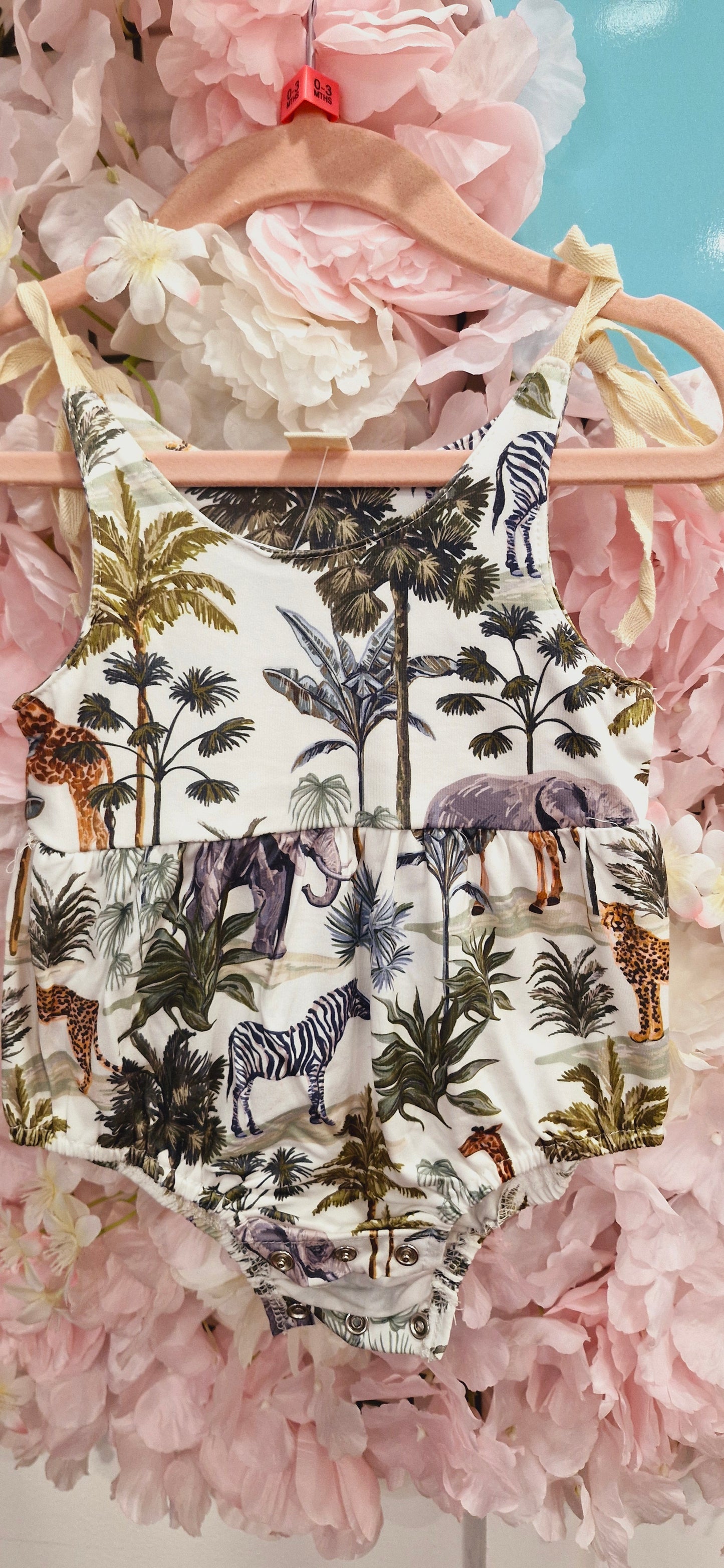 PrelovedSafari Print Girly Romper