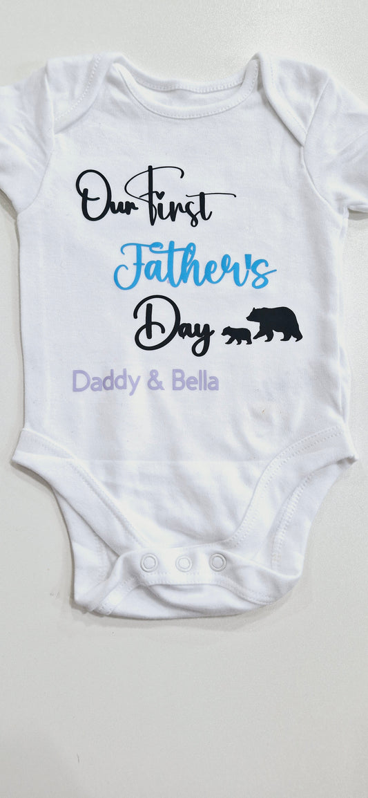 First Father's Day Personalised Vest