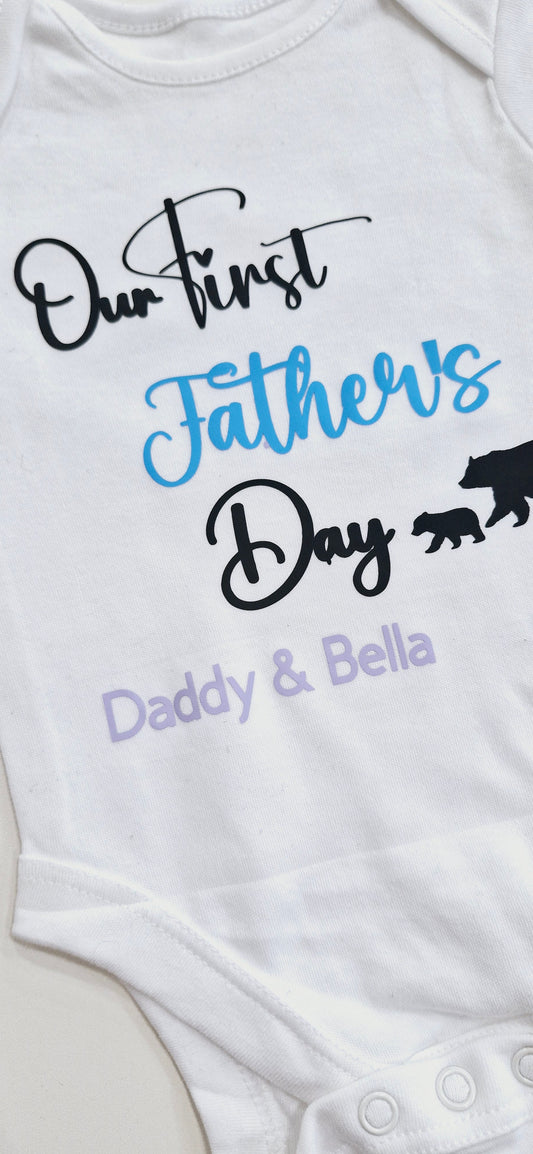 First Father's Day Personalised Vest