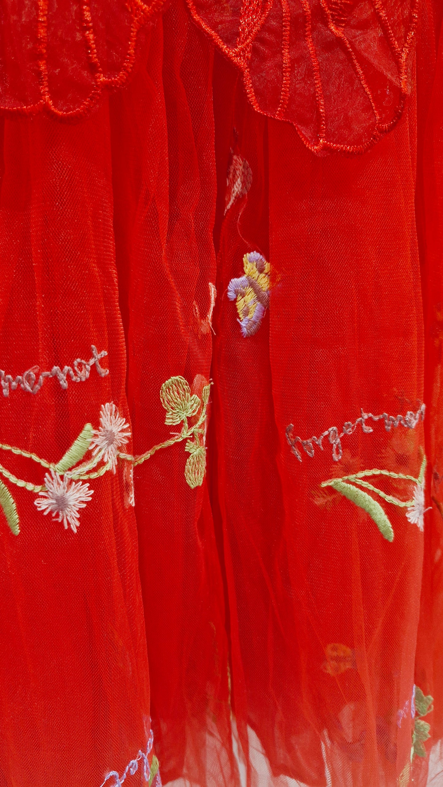 Red Floral Butterfly Dress pre order