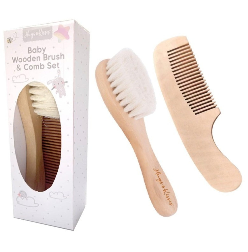 New Baby Wooden Brush Set