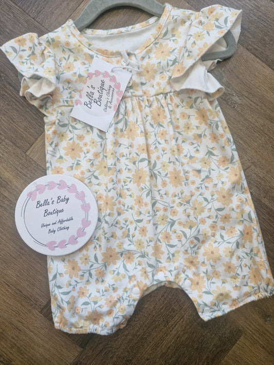 Baby Floral Romper Preloved