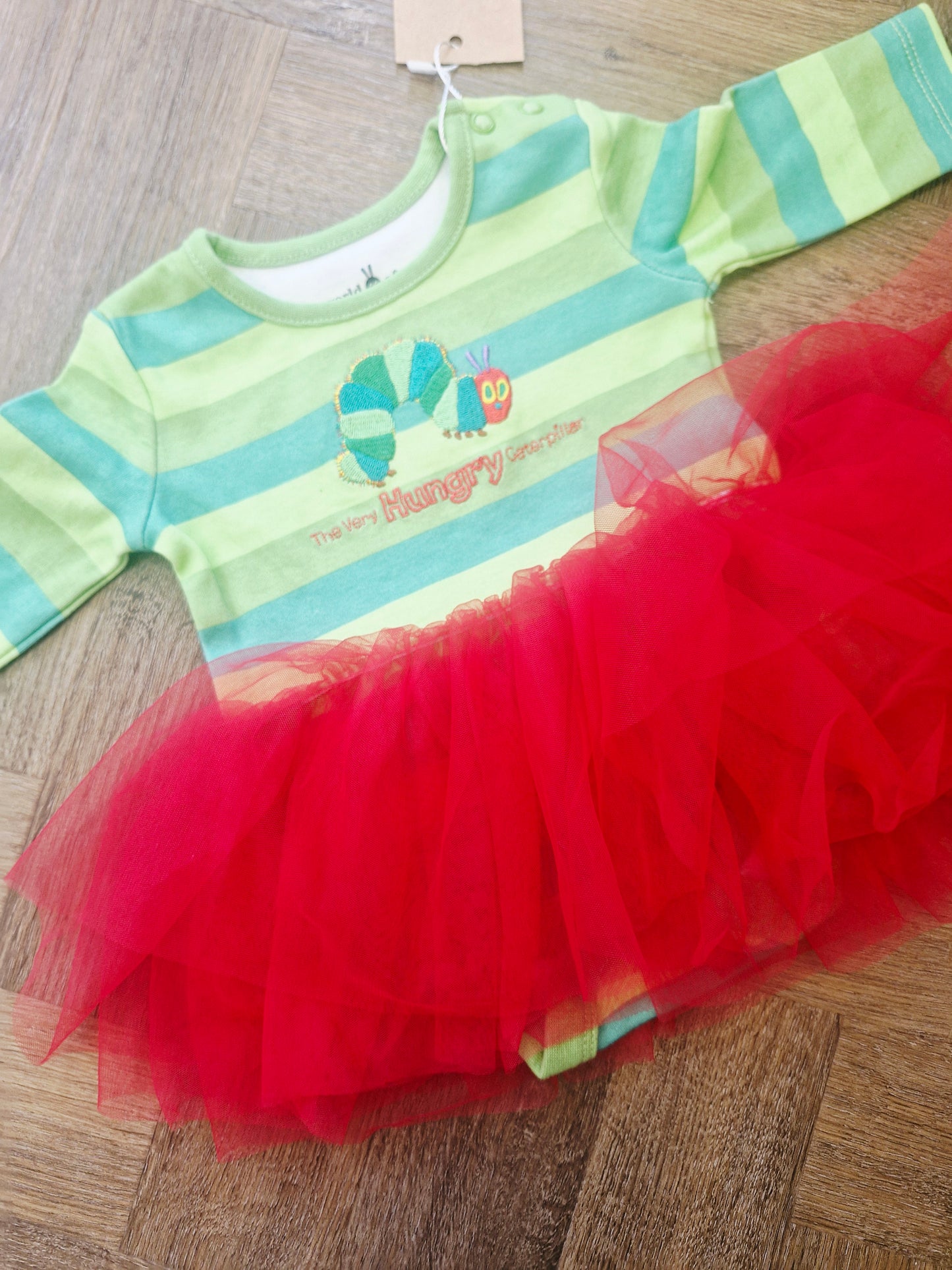Hungry Caterpillar Tutu Baby Romper Newborn Preloved