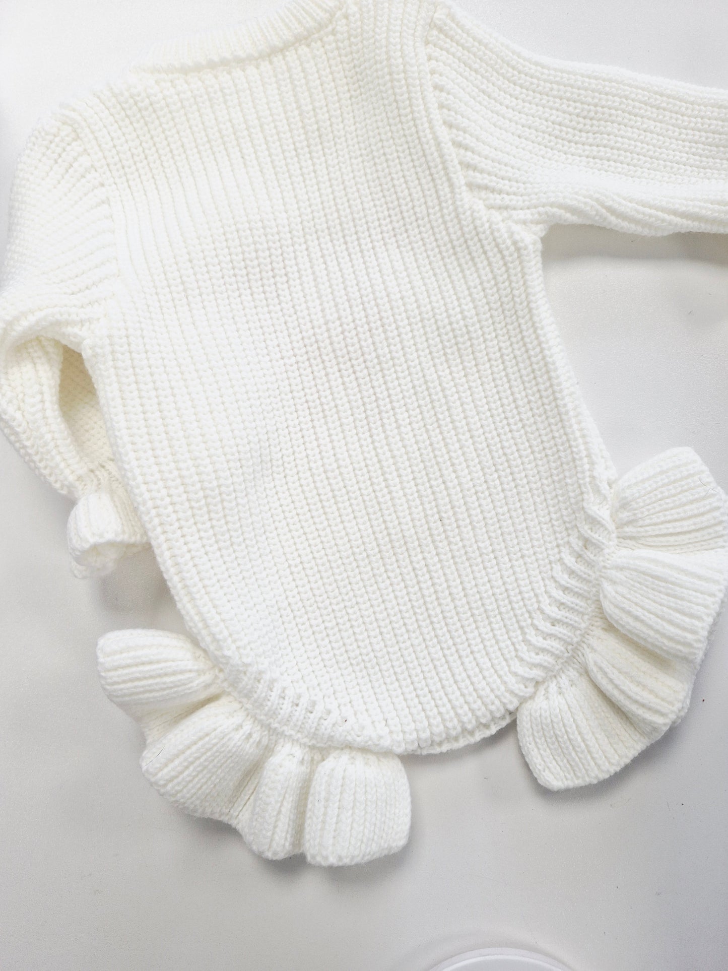 'She's Here' Knit Romper