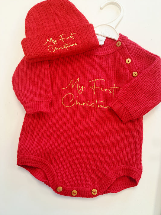 My First Christmas Romper Set Pre Order