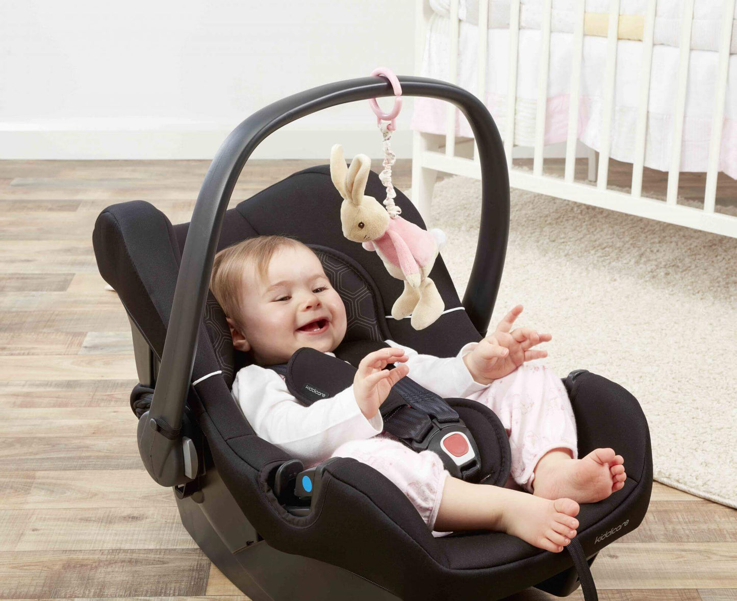 Flopsy Bunny Jiggle Pram Cot Toy