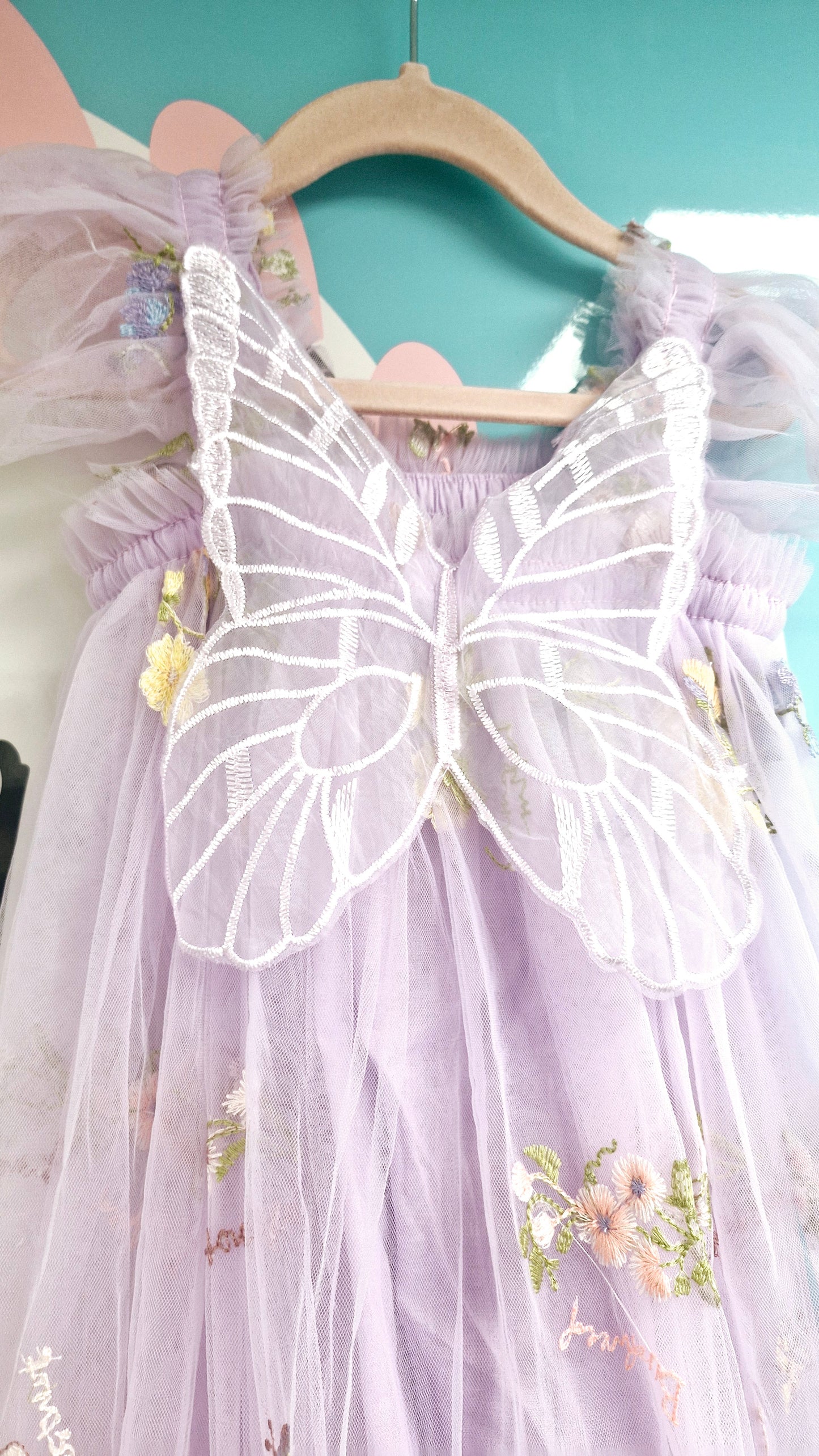 Lilac Floral Butterfly Dress (pre order)