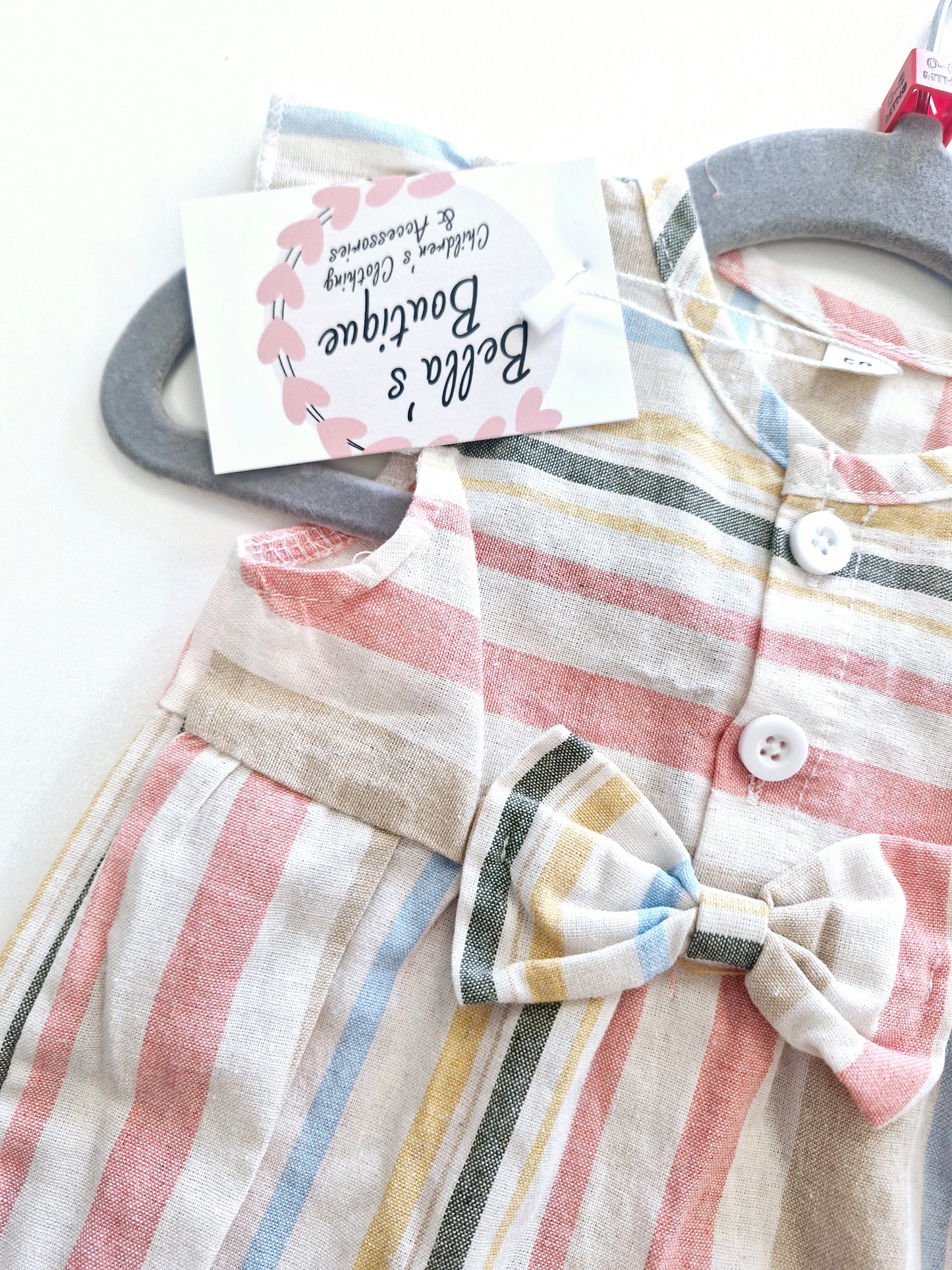 Striped Romper 0-6 months preloved