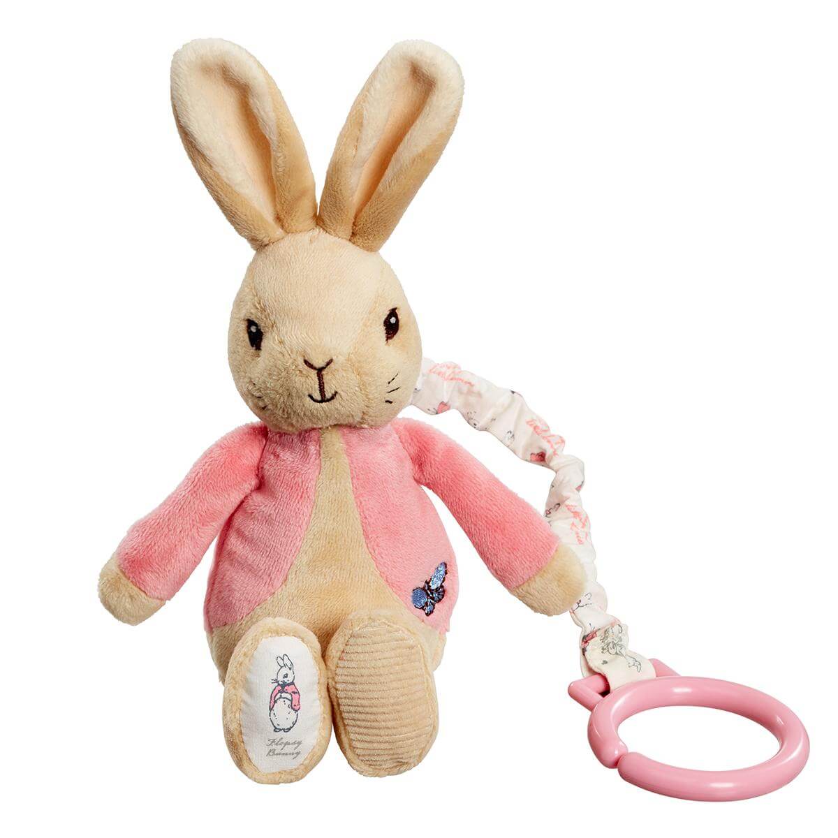 Flopsy Bunny Jiggle Pram Cot Toy