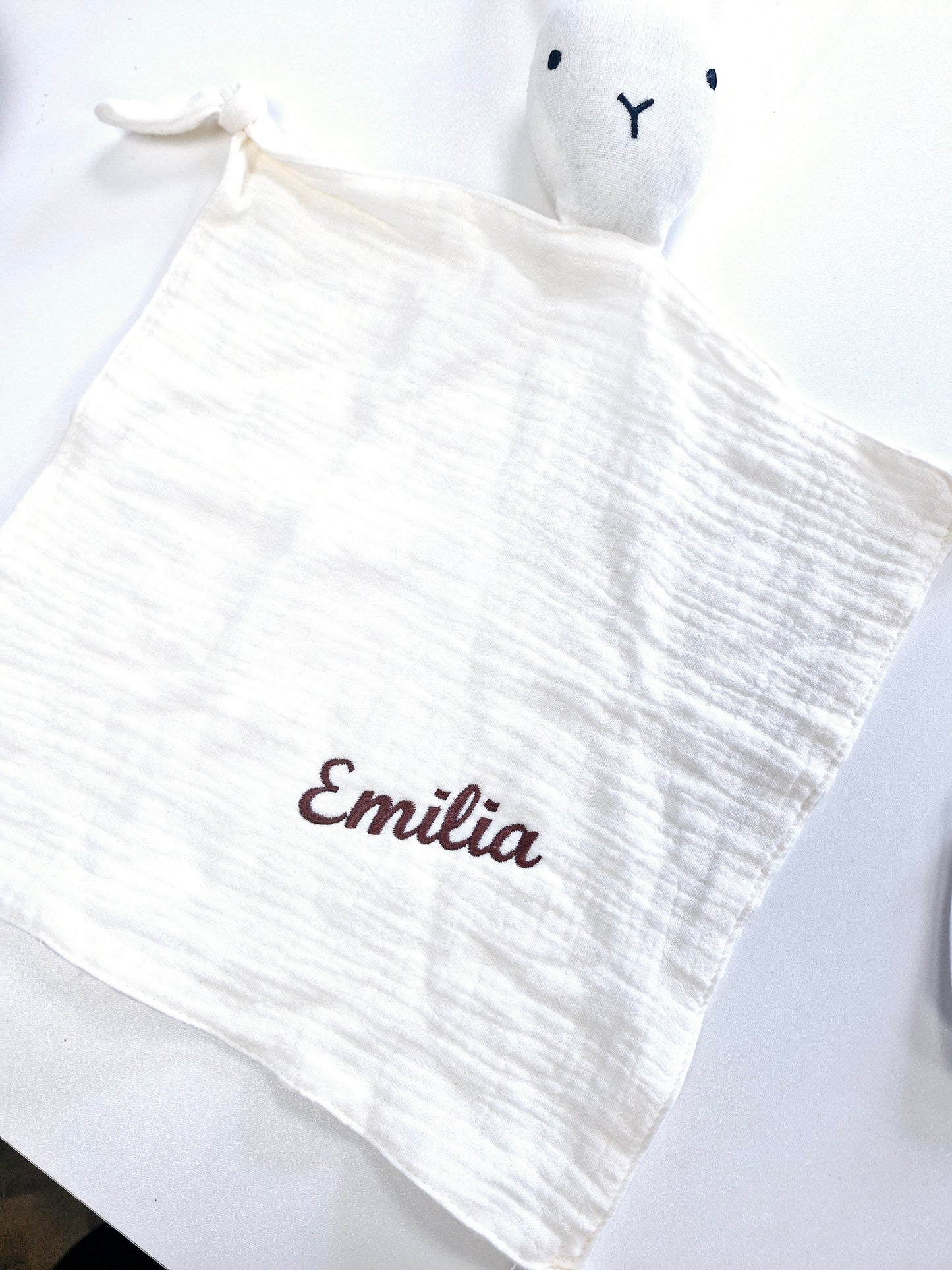 Personalised Muslin Bunny Comforters