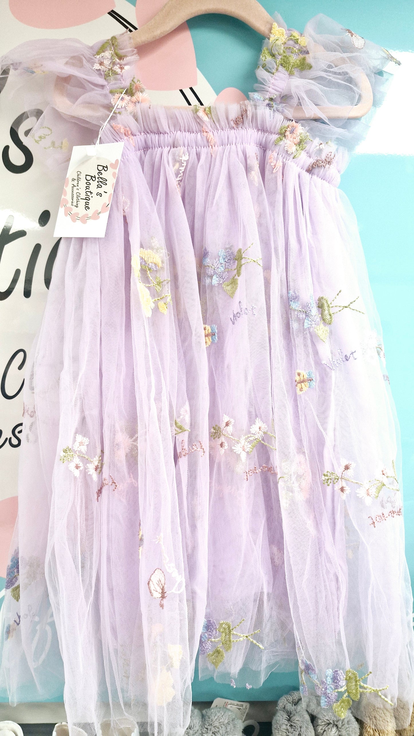 Lilac Floral Butterfly Dress (pre order)