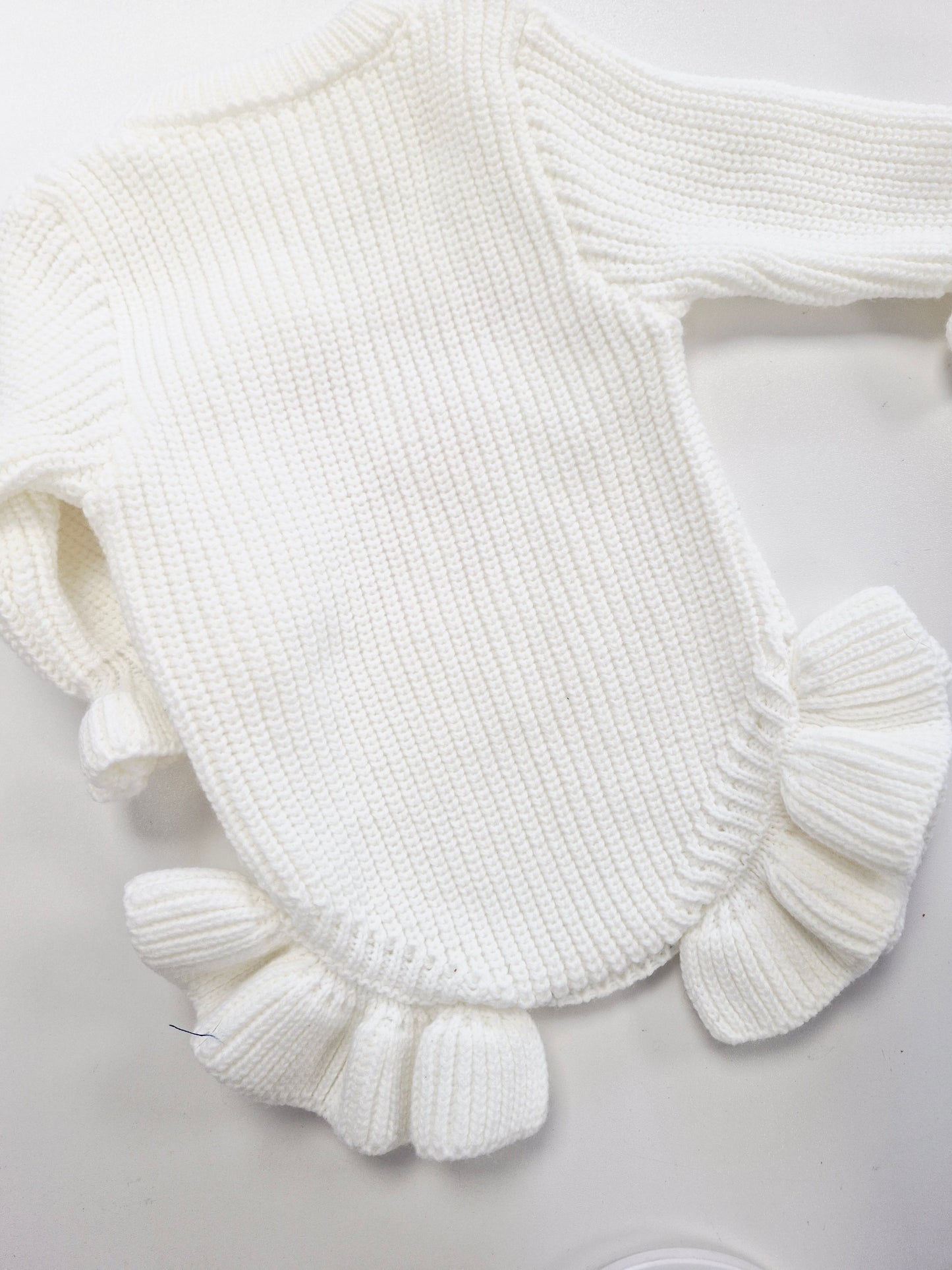 'She's Here' Knit Romper