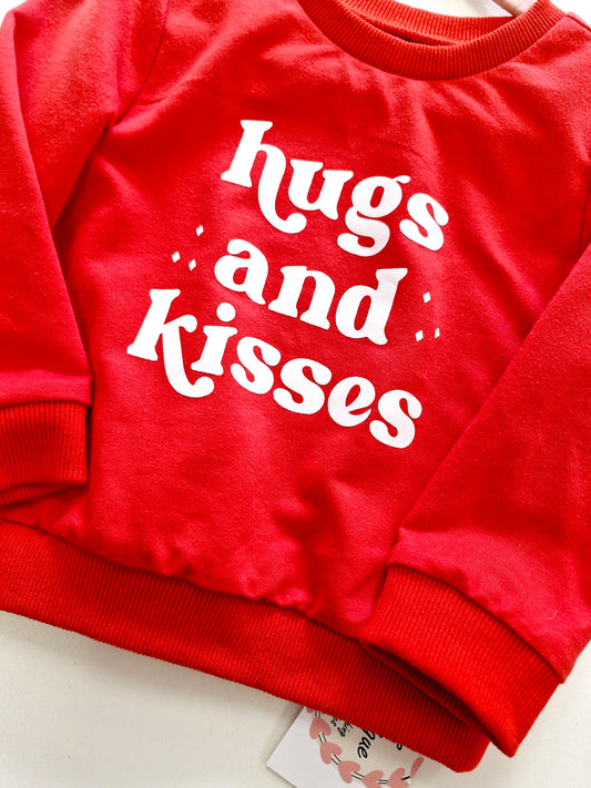 Hugs and Kisses Sweater 2-3 years preloved