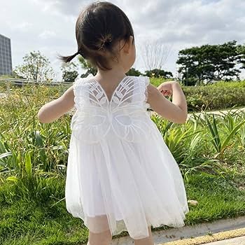 White Butterfly Dress