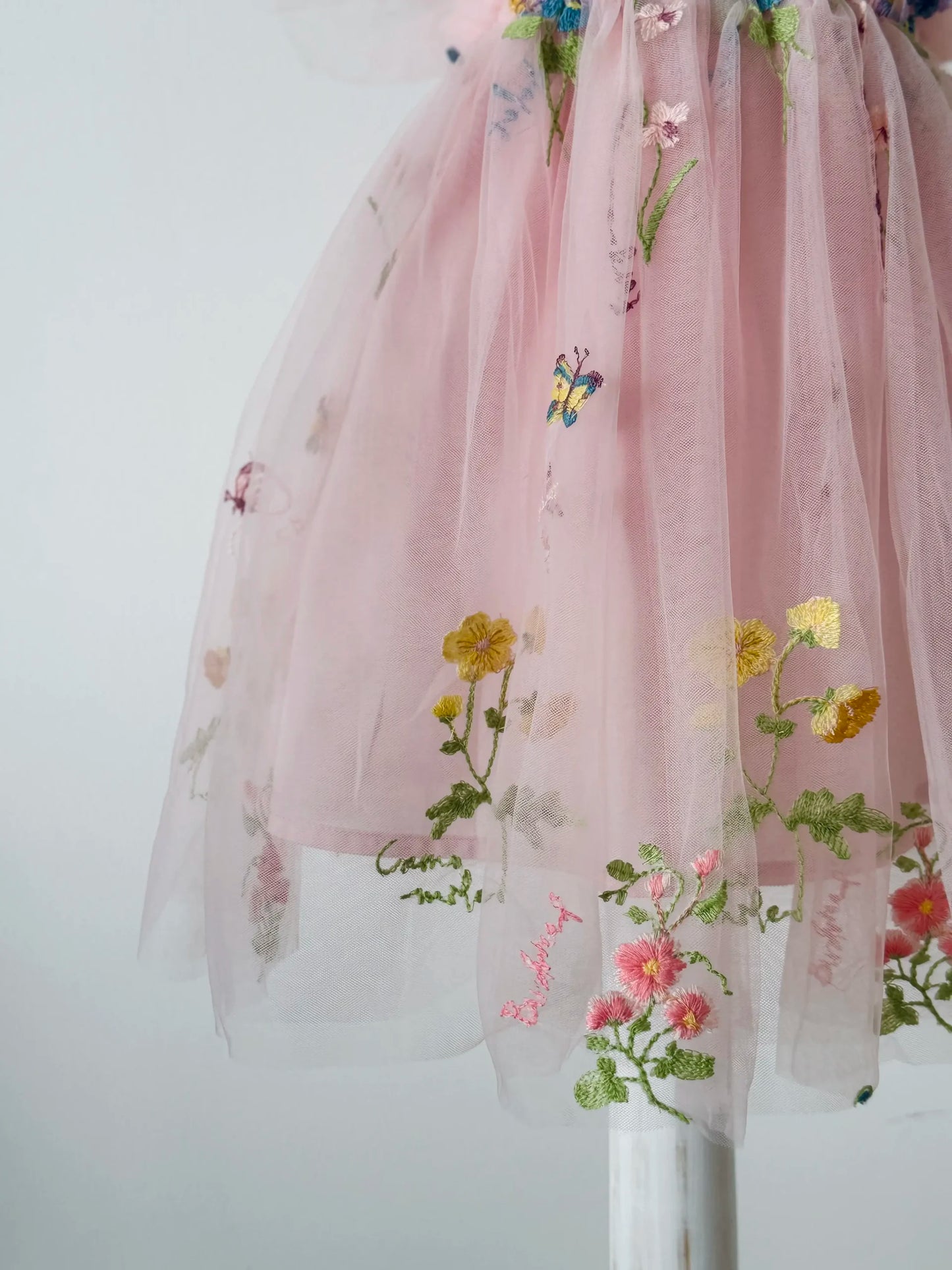 Pink Floral Butterfly Dress