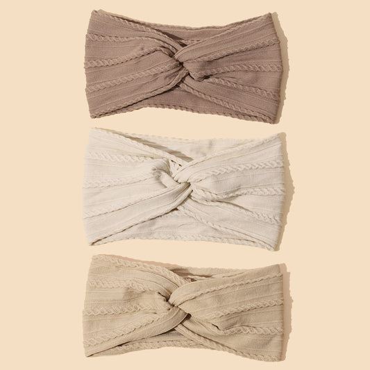 Neutral Twist Front Baby Head bands
