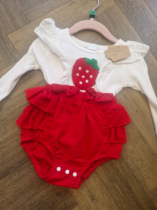 Strawberry Romper Preloved