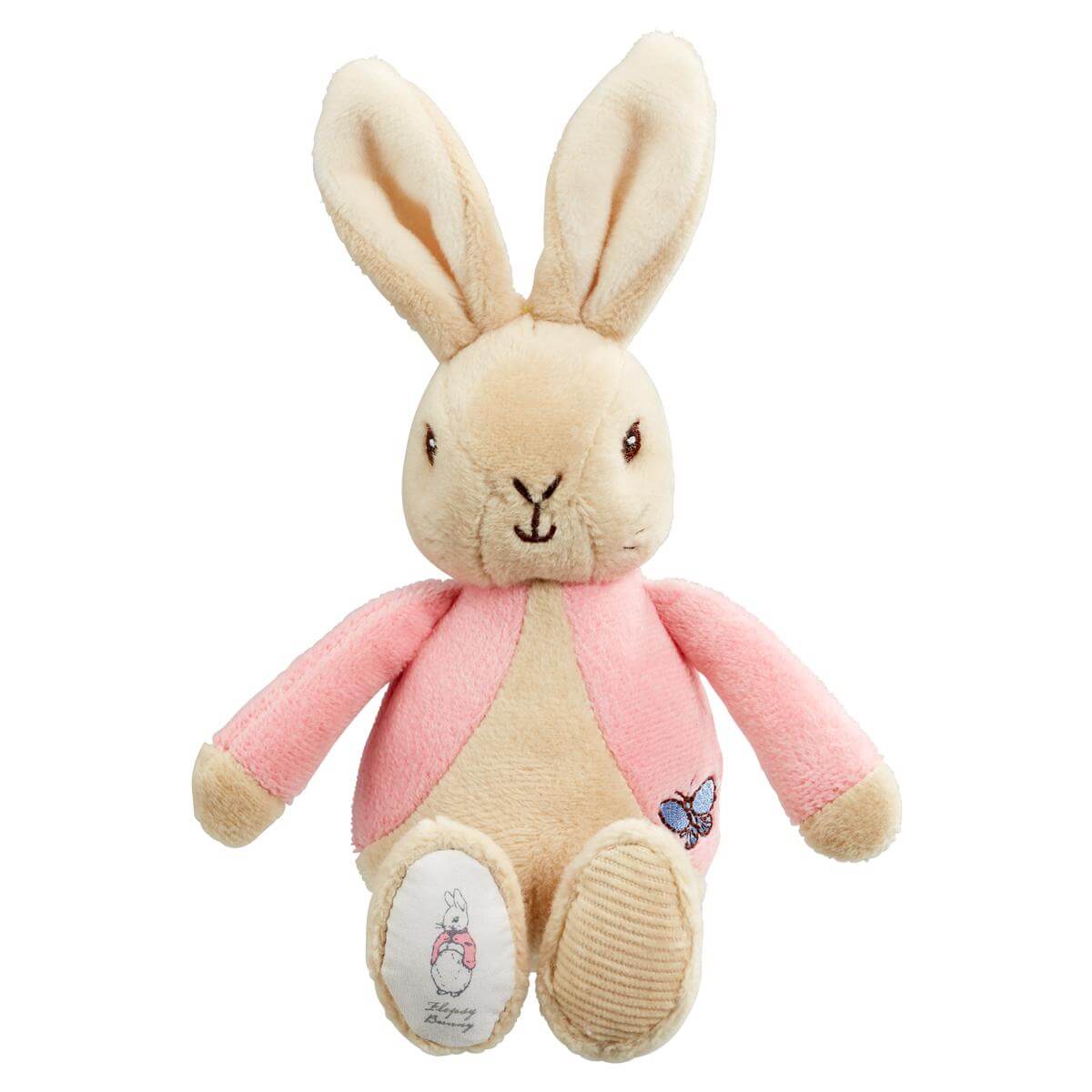 Peter Rabbit and Flopsy Bunny Beanie Rattle Plush Toy