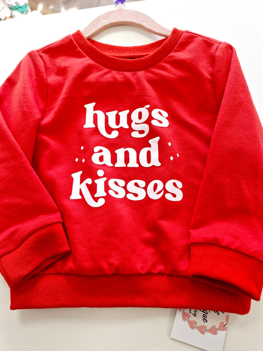 Hugs and Kisses Sweater 2-3 years preloved