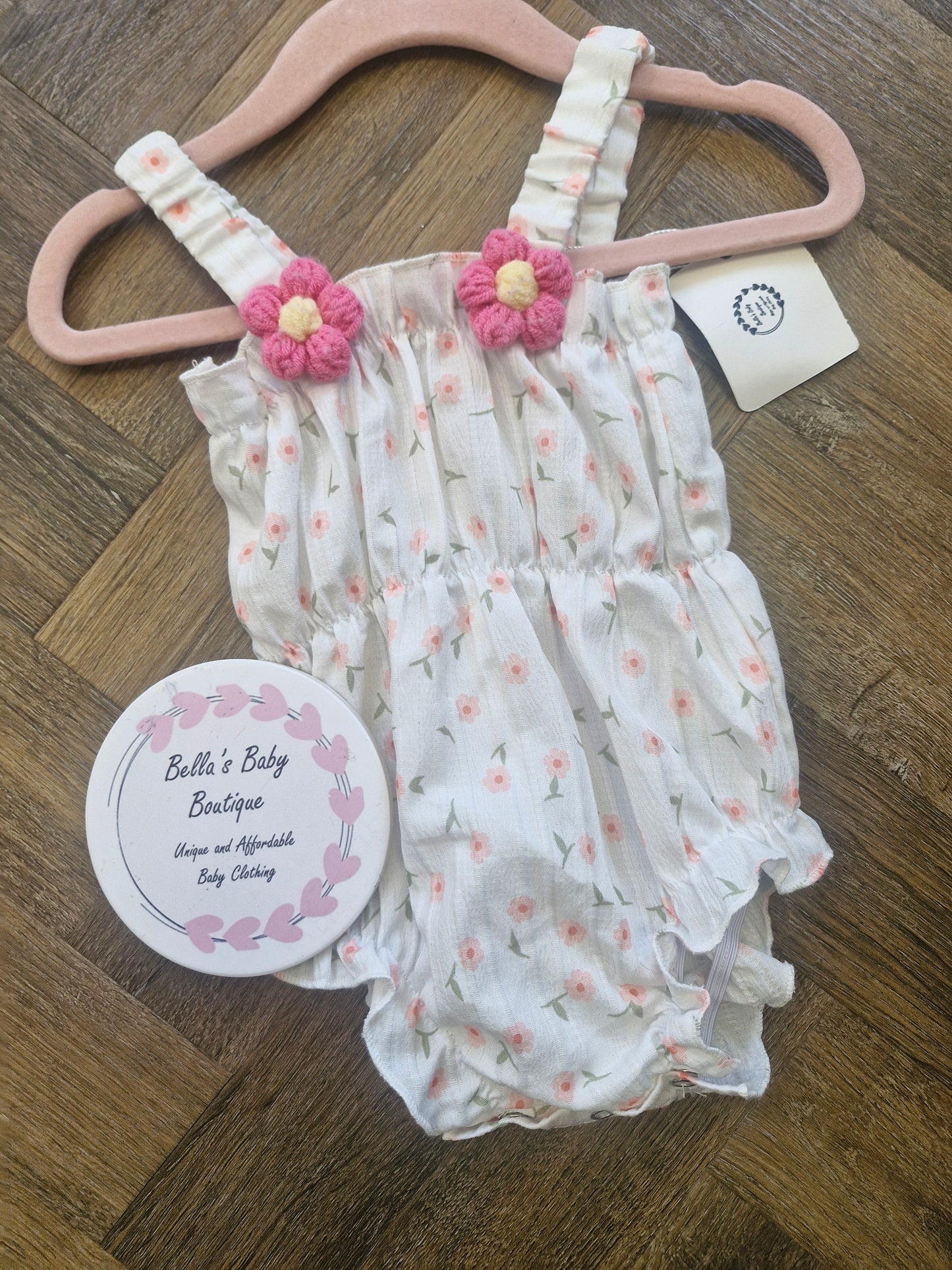 Floral Baby Girl Romper Preloved
