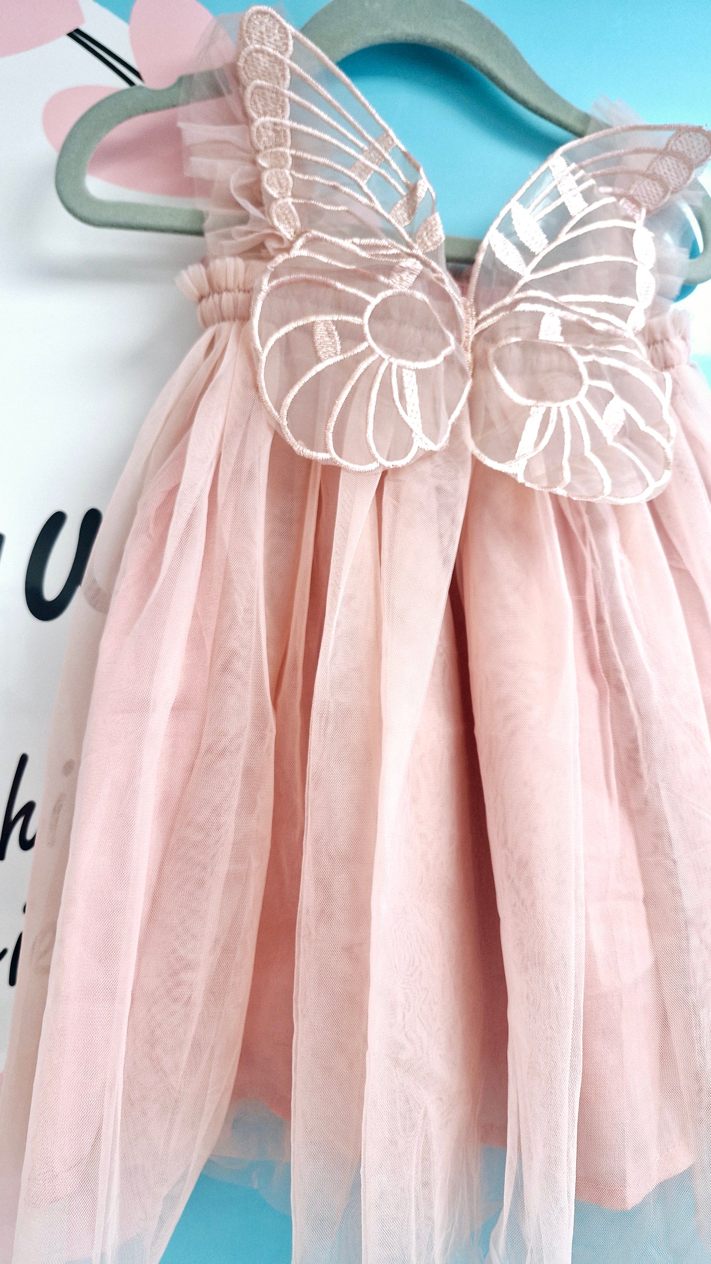 Blush Pink Butterfly Dress (pre order)