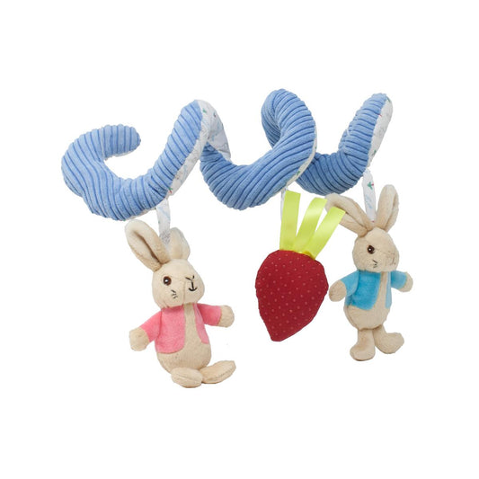 Peter Rabbit Baby Interaction Plush Cot Car Seat Pram Spiral Toy