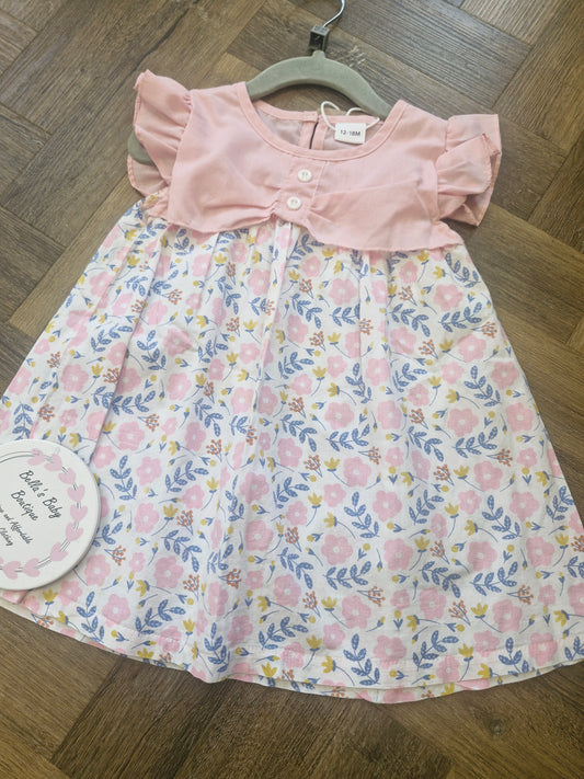 Floral girls summer dress preloved