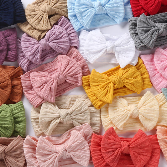 Bow Cable Knot Baby Head bands