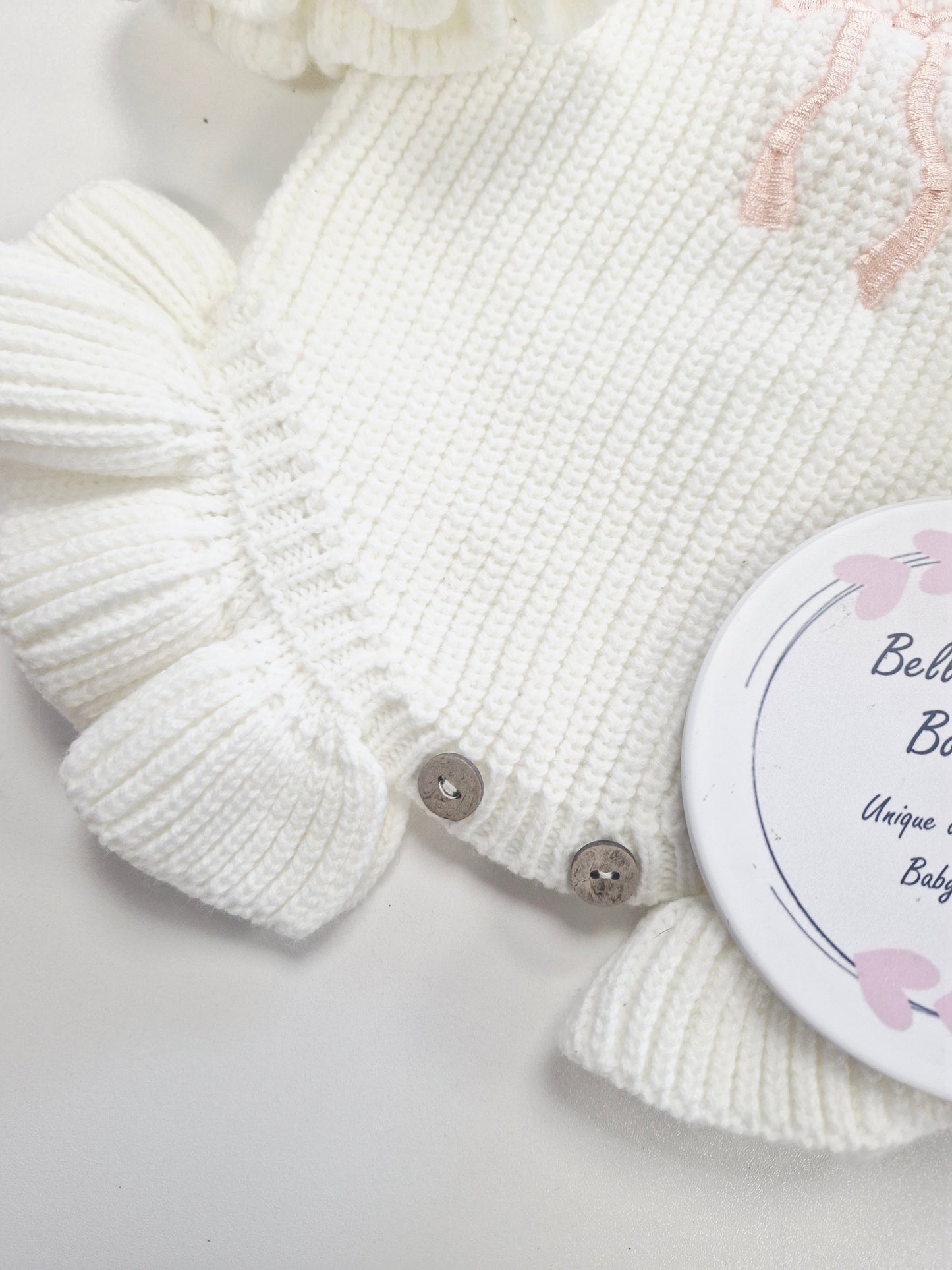 'She's Here' Knit Romper