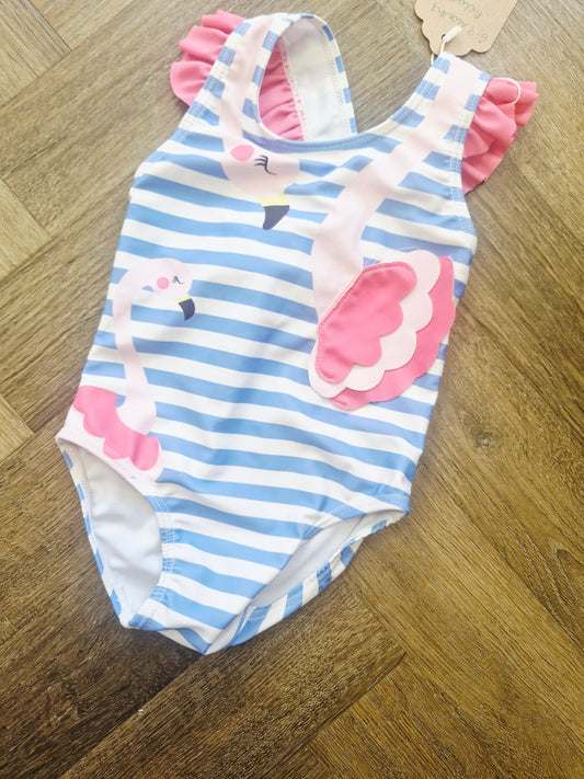 Flamingo baby swimsuit preloved