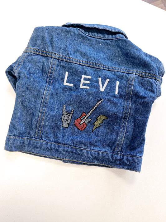 Rock Star Personalised Denim Jacket