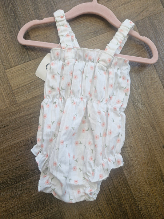Floral Baby Girl Romper Preloved