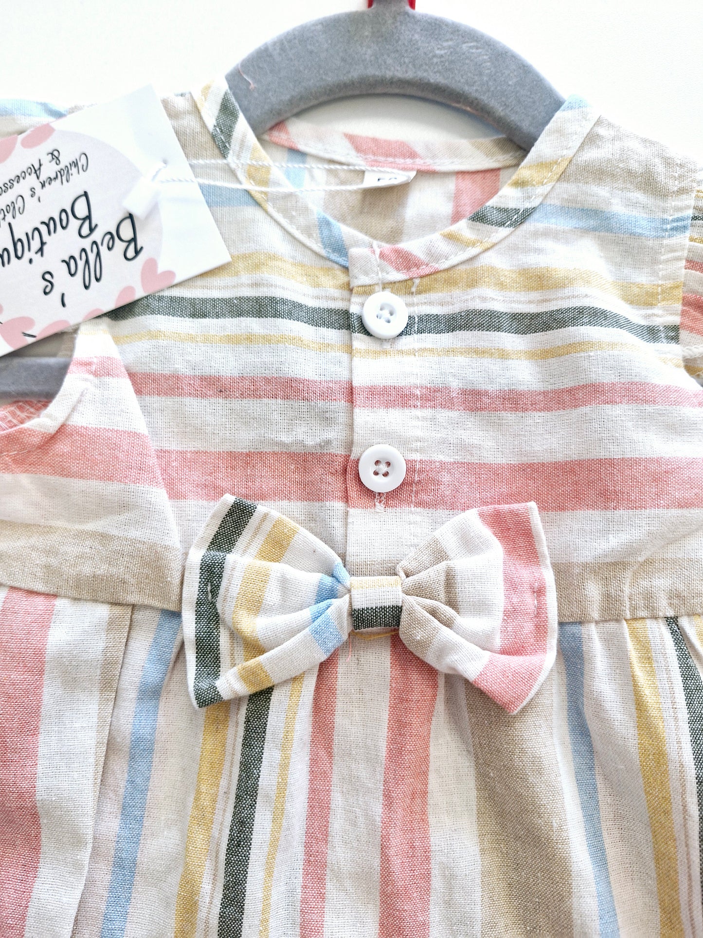 Striped Romper 0-6 months preloved