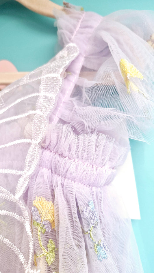 Lilac Floral Butterfly Dress (pre order)