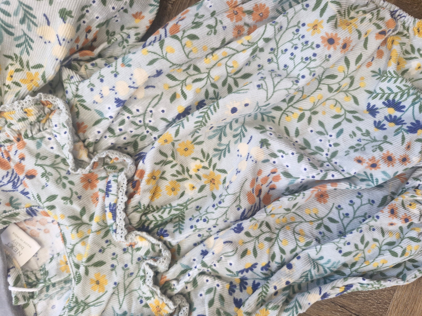 Floral baby girl romper preloved