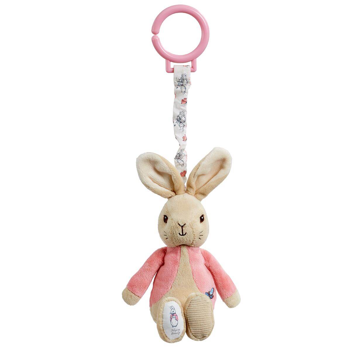 Flopsy Bunny Jiggle Pram Cot Toy